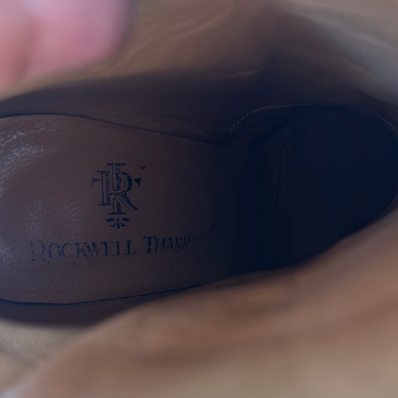 Rockwell Tharpe Sz 8 Passion Ranch Elegant Brown Heeled Boots Ornate‎ Embroidery - Picture 8 of 11